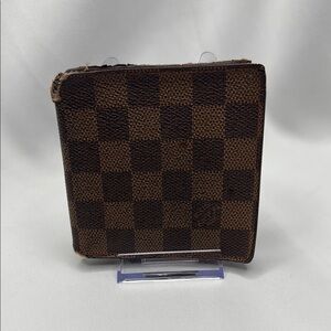 Louis Vuitton Ebene Damier Bi-Fold Marco Wallet Brown | Men’s | Pre-Owned |